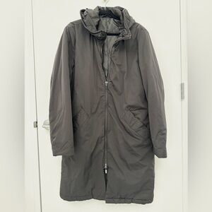 ZARA Men's Black Hooded puffer coat